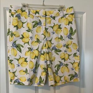 Talbots lemon Bermuda shorts Size 12